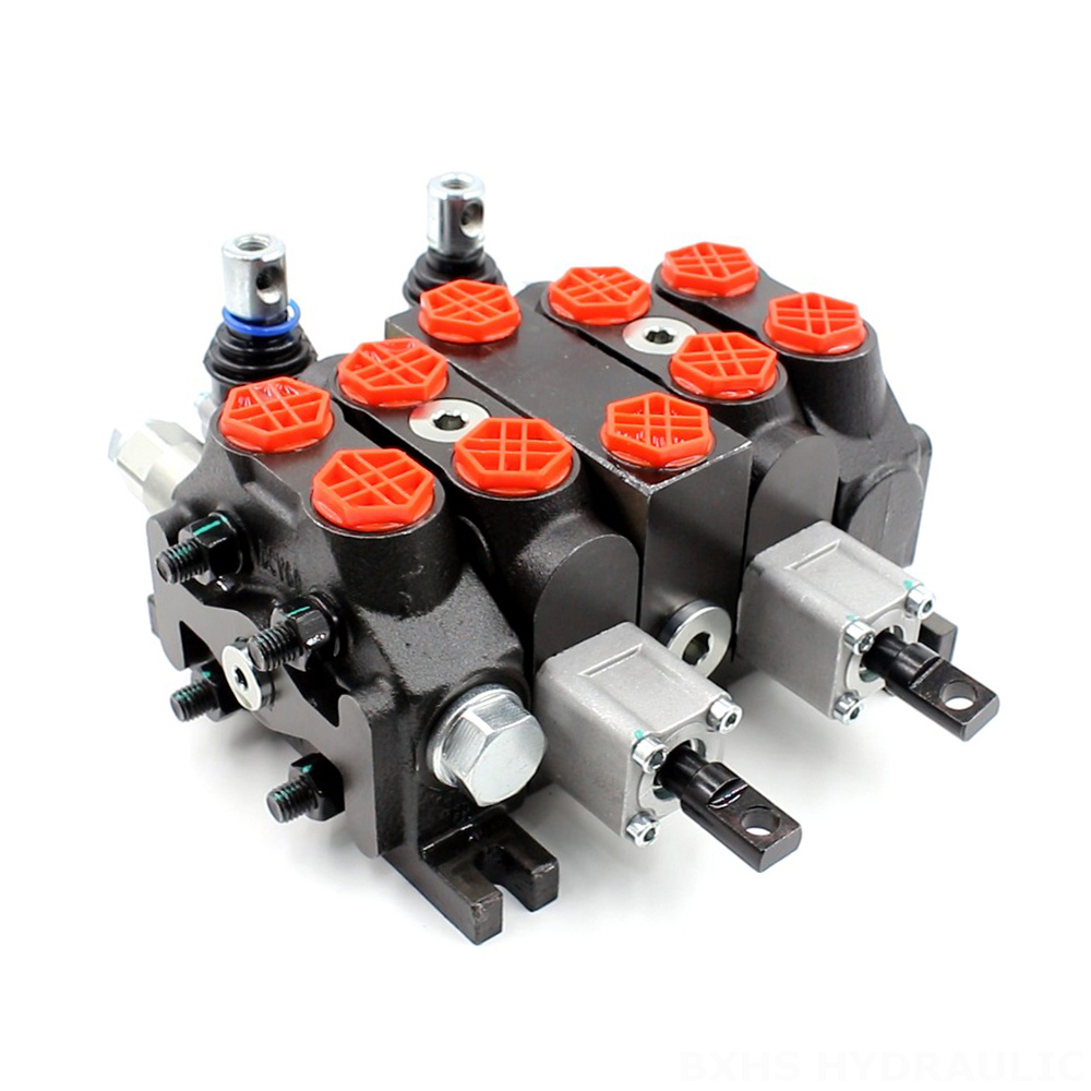 DCV60-Double control Manual 2 Spool Sectional Directional Valve image